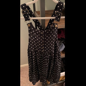 Polka Dot Overall Dress Small (Target/Xhilaration)